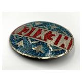 Mexico Belt Buckle with Crushed Chip Inlay