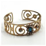 Vintage Openwork Filigree Cuff Bracelet