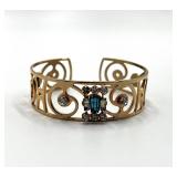 Vintage Openwork Filigree Cuff Bracelet