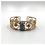 Vintage Openwork Filigree Cuff Bracelet