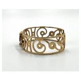 Vintage Openwork Filigree Cuff Bracelet