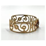 Vintage Openwork Filigree Cuff Bracelet