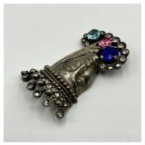 Queen Head Brooch Pin