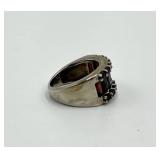 Sterling Silver Garnet Ring - Size 5.5