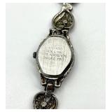 Hidden-Face Locket Watch with Filigree Bracelet