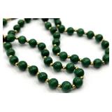 Malachite Bead Necklace