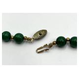Malachite Bead Necklace