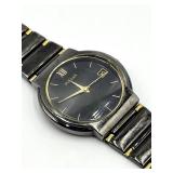 Pulsar Wristwatch - Black Dial, Gold Hands, Stainless Steel Band