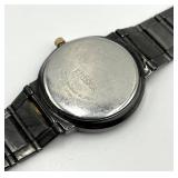 Pulsar Wristwatch - Black Dial, Gold Hands, Stainless Steel Band