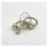 Pearl Open-Band Rings (3)