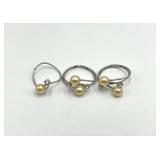 Pearl Open-Band Rings (3)