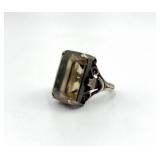 Sterling Silver Smoky Quartz Ring