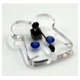 Clear Acrylic Pin Brooch / Pin