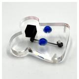 Clear Acrylic Pin Brooch / Pin