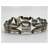 DaneCraft Sterling Scroll Link Bracelet