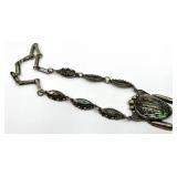 Taxco Mexican Sterling Abalone Necklace
