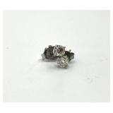 Diamond Look Stud Earrings - Pair, Round Brilliant-Cut