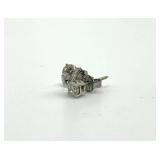 Diamond Look Stud Earrings - Pair, Round Brilliant-Cut