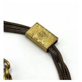 Mesh / Hair Pocket Watch Chain with T-Bar & Clip