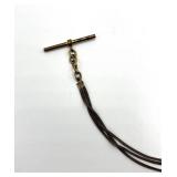 Mesh / Hair Pocket Watch Chain with T-Bar & Clip