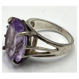 Sterling Silver Lavender Amethyst Ring