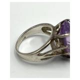 Sterling Silver Lavender Amethyst Ring