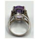 Sterling Silver Lavender Amethyst Ring