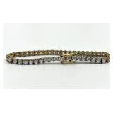 Tennis Bracelet - Sterling Silver with Clear Stones