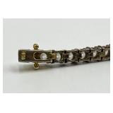 Tennis Bracelet - Sterling Silver with Clear Stones