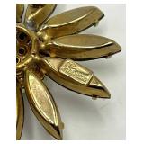 Sherman Aurora Borealis Flower Brooch