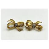 Jonas Bow Clip-On Earrings
