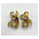 Jonas Bow Clip-On Earrings