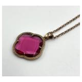 Pink Pendant Necklace 925