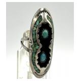 Navajo Silver Turquoise Ring