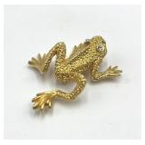 St. John Climbing Frog Brooch