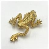 St. John Vintage Climbing Frog Brooch