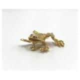 St. John Vintage Climbing Frog Brooch