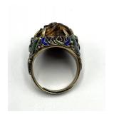 Chinese Silver Carved Tiger