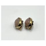 Simon Sebbag Designs 925 Pink Stone Clip-On Earrings