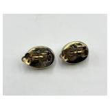 Simon Sebbag Designs 925 Pink Stone Clip-On Earrings