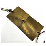 Interlocking Brass Circles Necklace MCM