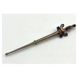 Sterling Sword Pin Brooch