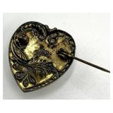 Krementz Purple Heart Brooch