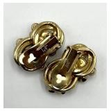 Vintage Rhinestone Clip-On Earrings