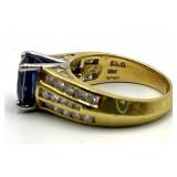 Tanzanite Diamond Ring 18K Gold