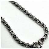 Owl Pendant Necklace - Silver Tone with Amber Eyes