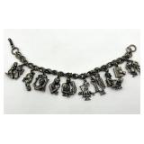 Coro 10 Commandments Charm Bracelet