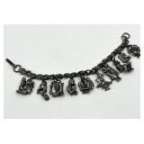 Coro 10 Commandments Charm Bracelet