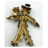 Scarecrow Brooch Pin