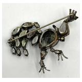 Schreiner Rooster Brooch Pin